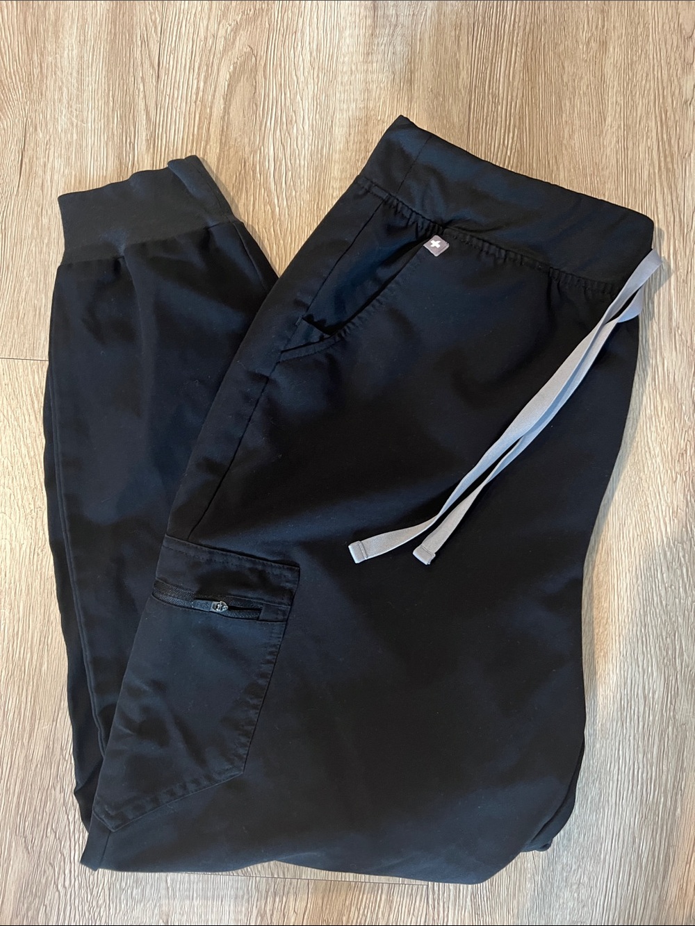 Figs Women’s Black Jogger Pants with Drawstring Waist